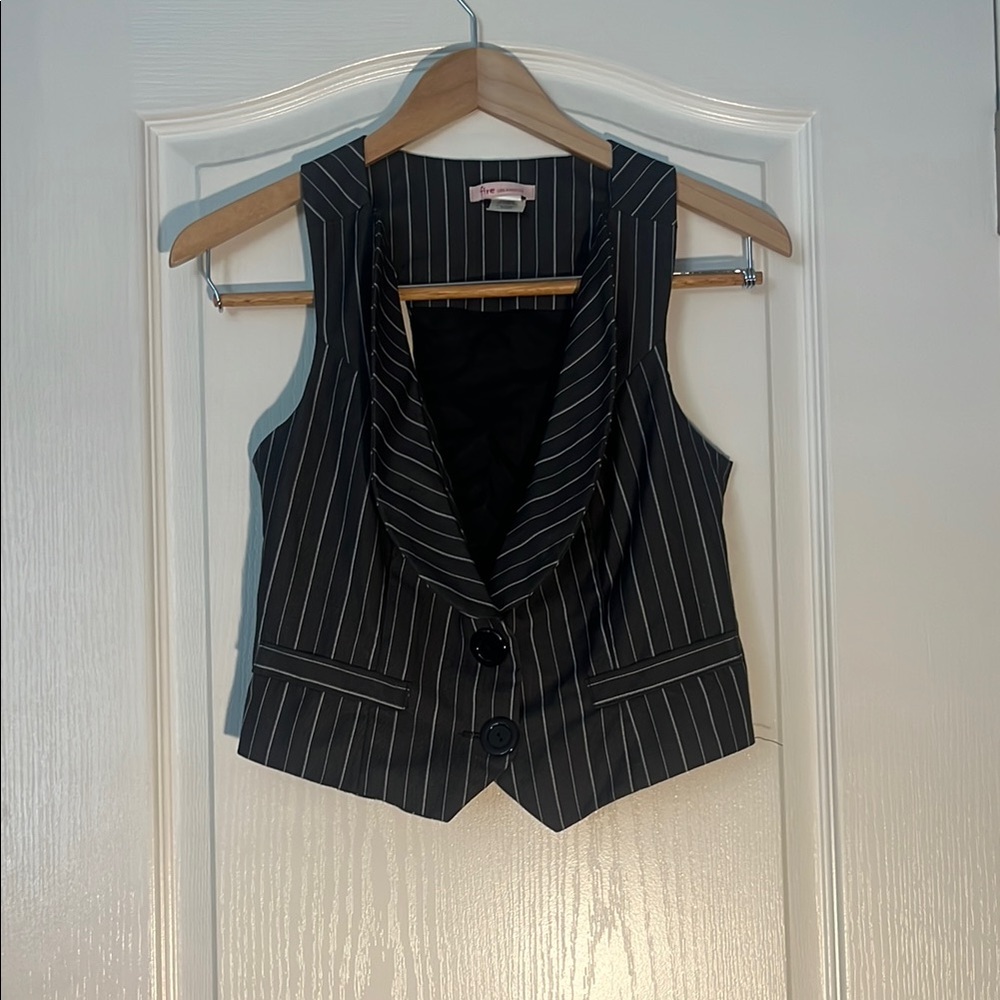 Fire Los Angeles Black Pinstripe Vest